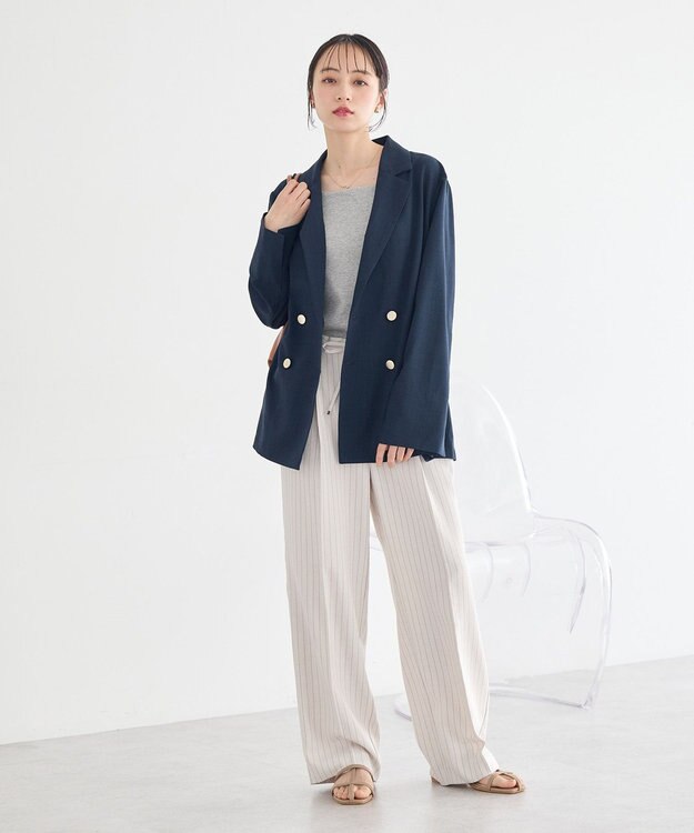 earth music&ecology 【予約】適ON カップ付きキャミソール 杢グレー