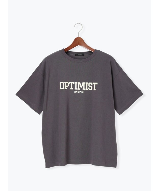 Te chichi シンプルロゴプリントBIGTシャツ《2026 SUMMER LOOK item》 チャコールグレー