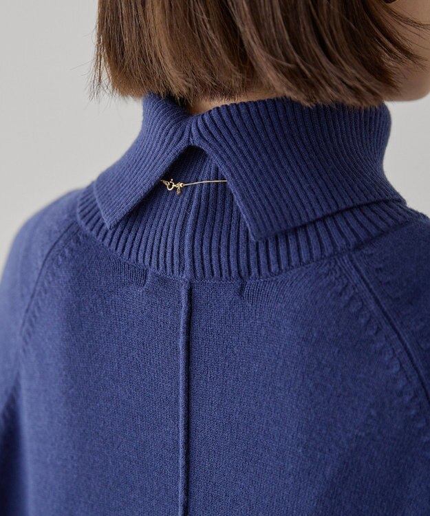 AMERICAN HOLIC バイパチモックネックニットワンピース Navy