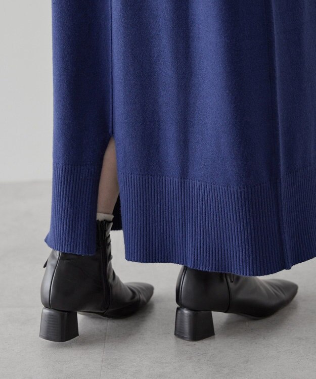 AMERICAN HOLIC バイパチモックネックニットワンピース Navy