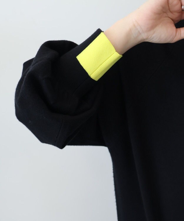 AMERICAN HOLIC バイパチモックネックニットワンピース Black