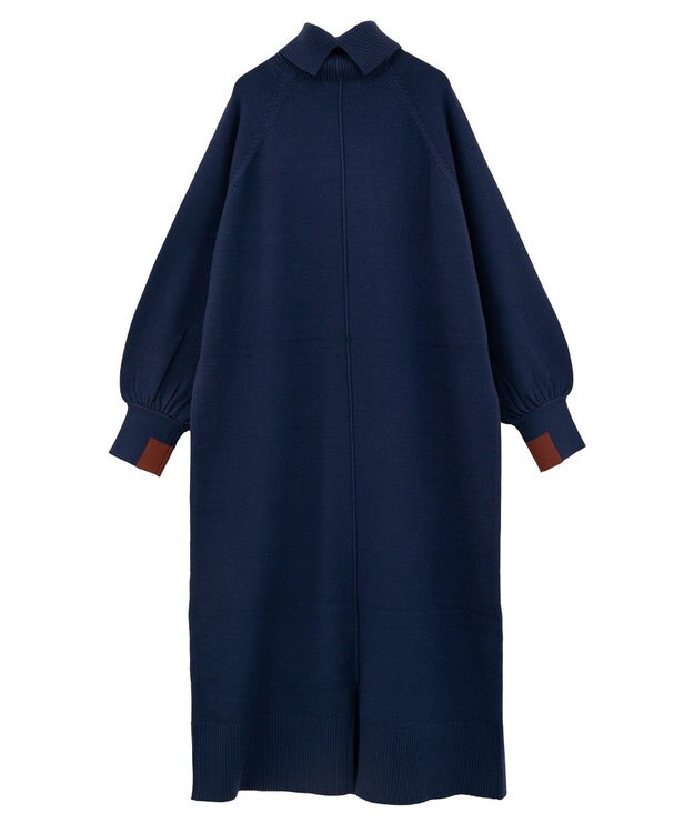 AMERICAN HOLIC バイパチモックネックニットワンピース Navy