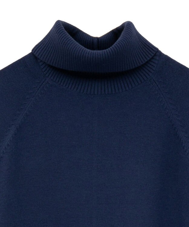 AMERICAN HOLIC バイパチモックネックニットワンピース Navy