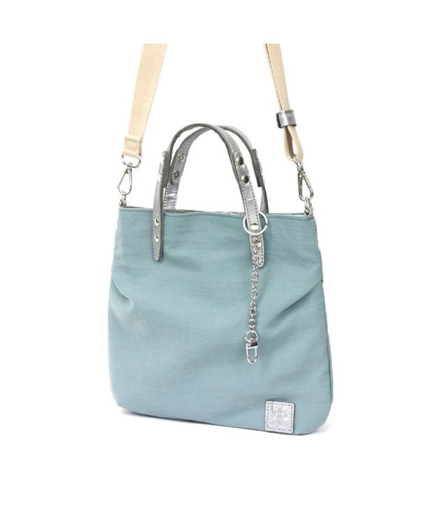 Regalo Felice 【超軽量 / ショルダー付き】2wayトート小 / REGALO DBL(ダスティブルー×シルバー)