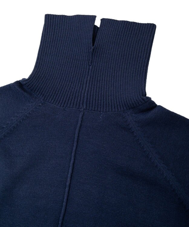 AMERICAN HOLIC バイパチモックネックニットワンピース Navy