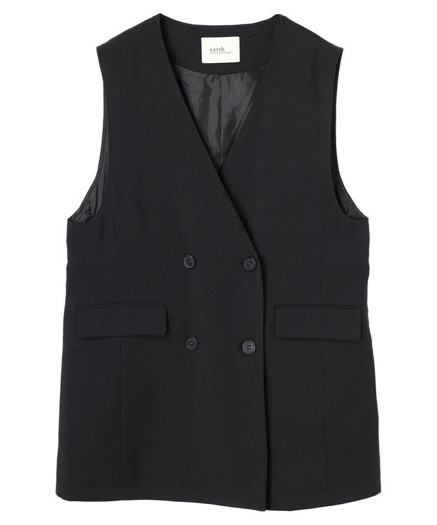 earth music&ecology ノーカラージレ Black