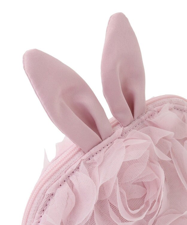 Maison de FLEUR チュールローズラウンドポーチ Pink