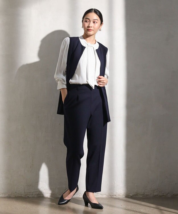 Green Parks ２ｗａｙボウタイブラウス Stripe