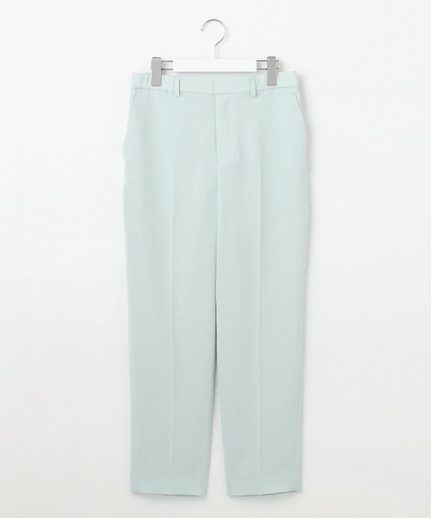 自由区 L 【セットアップ対応・UVカット・接触冷感・洗える】ライトストレッチテーパード パンツ サックス