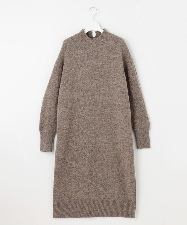 J.PRESS LADIES 【洗える】MIX COLORED ニット ワンピース ブラウン系