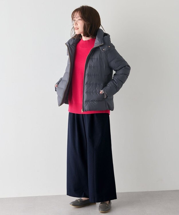 ANY 【フード取り外し可能】楽映えリッチダウン [一部店舗・WEB限定]チャコール