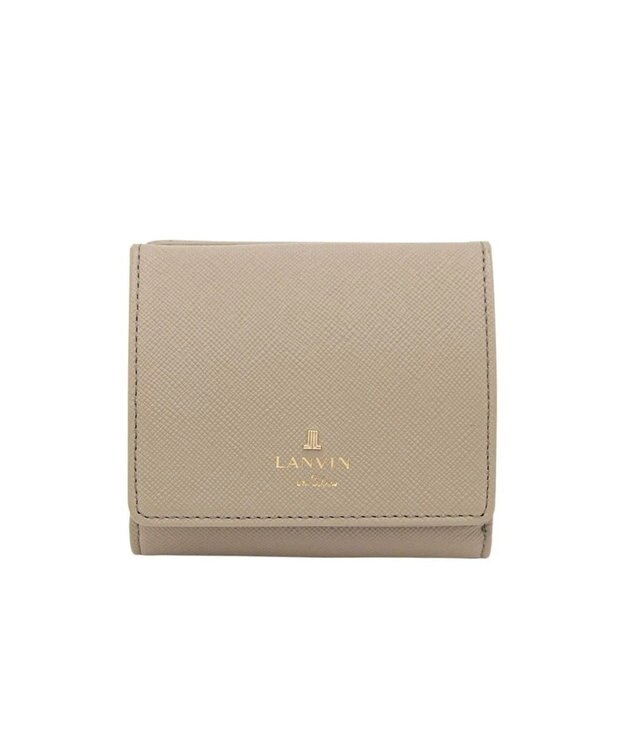 LANVIN en Bleu リュクサンブールカラー 外ボックス二つ折り財布 グレージュ