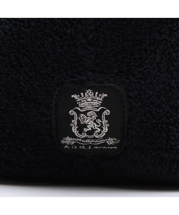 A.D.M.J. 【もこもこ】オスカー/コード刺しゅうキューブトート21cm(Dカン＋) PITCH BLACK