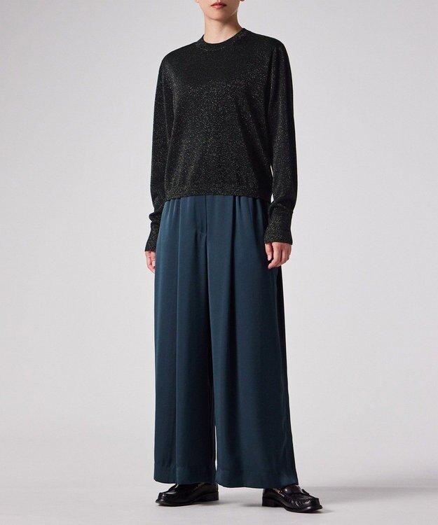 Paul Smith ソフト クロップド ラメ ニット ブラック