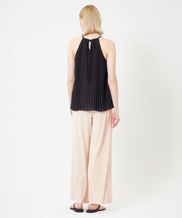 BEIGE， THISTLE / アメリカンスリーブブラウス Black