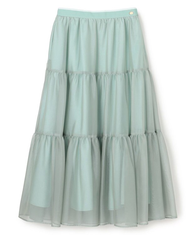 TOCCA CRYSTAL SHEER スカート スモーキーグリーン系