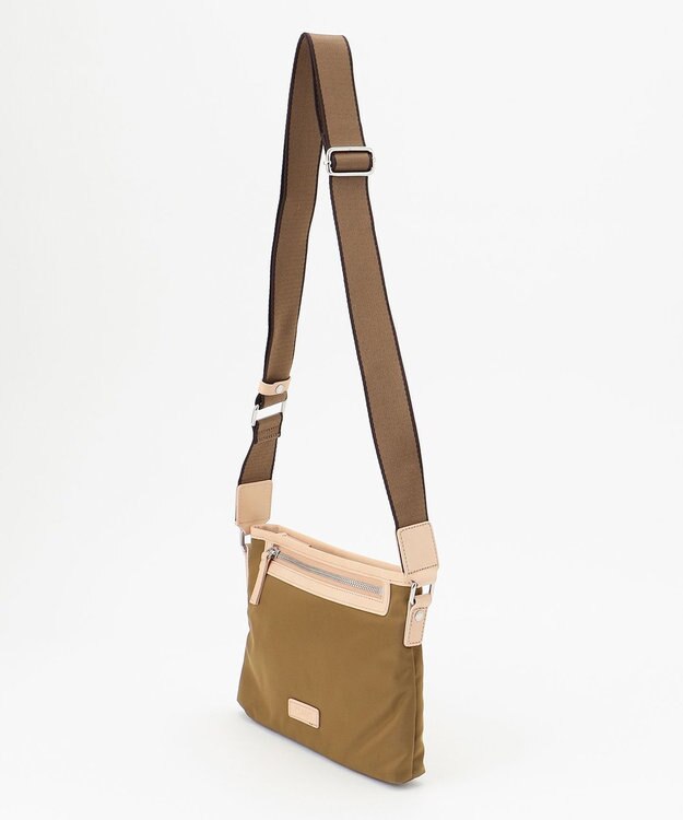 Y'SACCS 【LIMONTAナイロン】ストライプテープショルダー カーキ