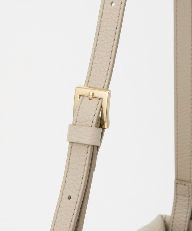 russet レザーミニショルダーバッグ(CE-1657) GrayBeige