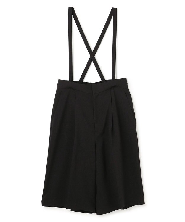 uncrave ウォッシャブルドライサップ バミューダパンツ（サスペンダー付き） ブラック（WEB限定カラー）