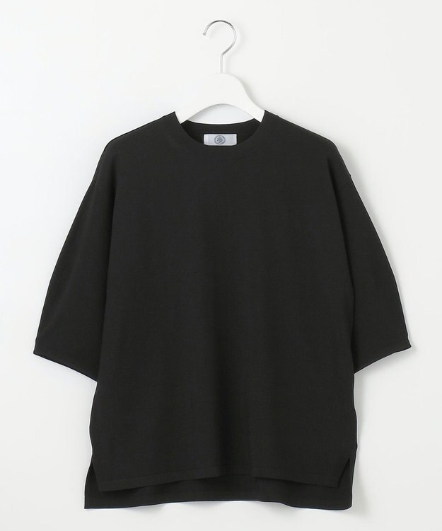 J.PRESS LADIES 【洗える】 レーヨンエリートストレッチ パフスリーブ ニット ブラック系