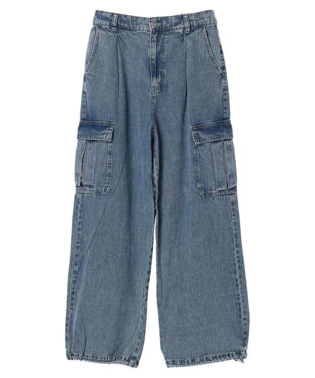 Green Parks ・ＥＬＥＮＣＡＲＥ　ＤＵＥ　デニムカーゴパンツ Light Indigo