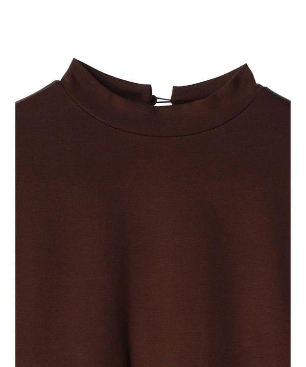 Green Parks armonia．異素材切替ワンピース Brown