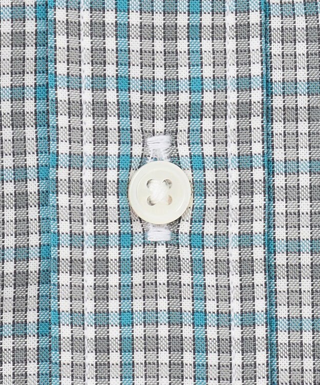 J.PRESS MEN SOMELOSコットンチェック シャツ グリーン系3