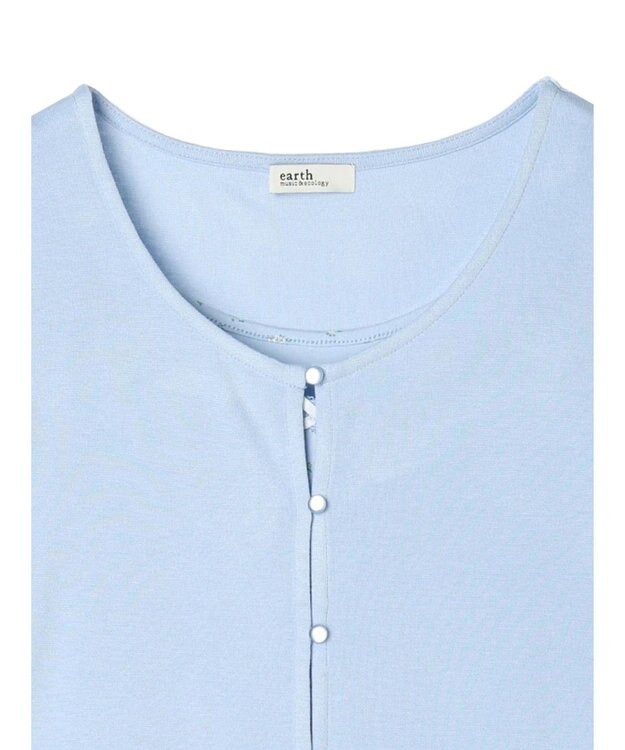 earth music&ecology ＳＥＴ２点カーディガン＋フラワーキャミ Sax