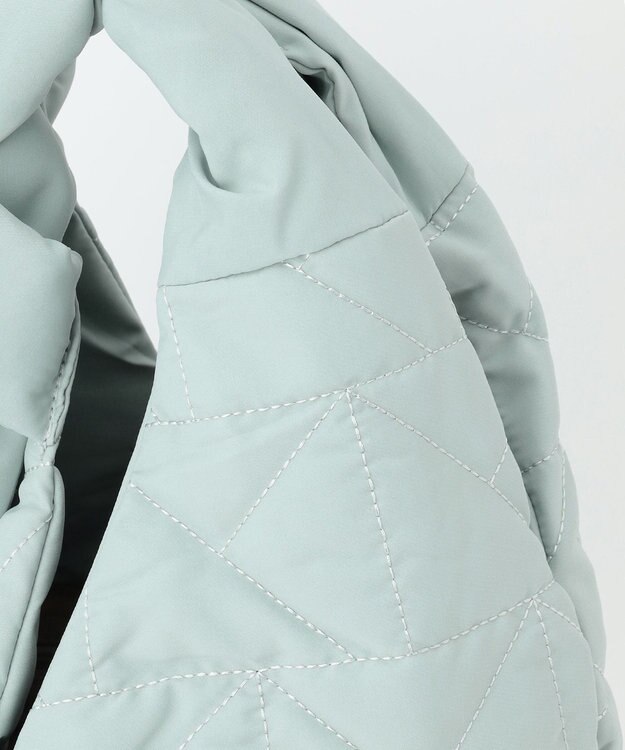 LA BAGAGERIE 【maison vert】 【超軽量！】キルティングトライアングルトートバッグ ライトブルー