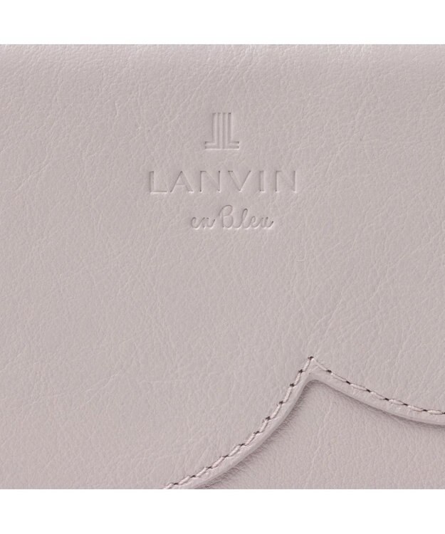 LANVIN en Bleu デクール 二つ折りLファスナー財布 ライトピンク