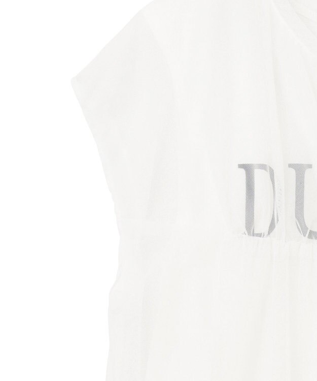 GRACE CONTINENTAL チュールレイヤードトップ ホワイト