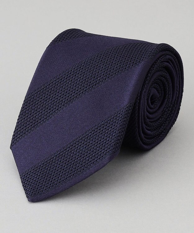 GOTAIRIKU 【Fermo Fossati】レジメンタル ネクタイ ネイビー系1