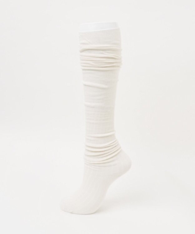 WEGO クシュクシュニーハイソックス オフホワイト