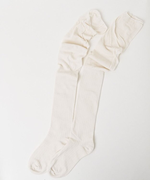 WEGO クシュクシュニーハイソックス オフホワイト