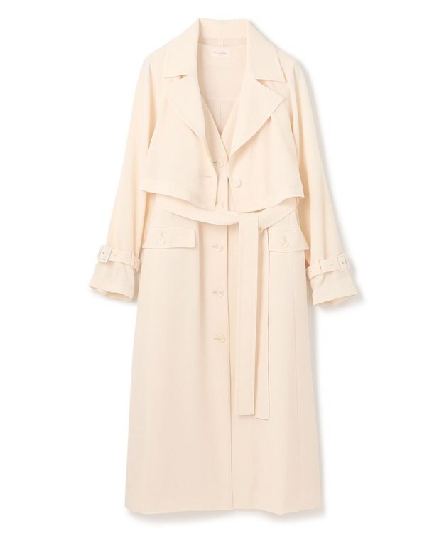 GRACE CONTINENTAL ストレッチスラブ3WAYコート キナリ