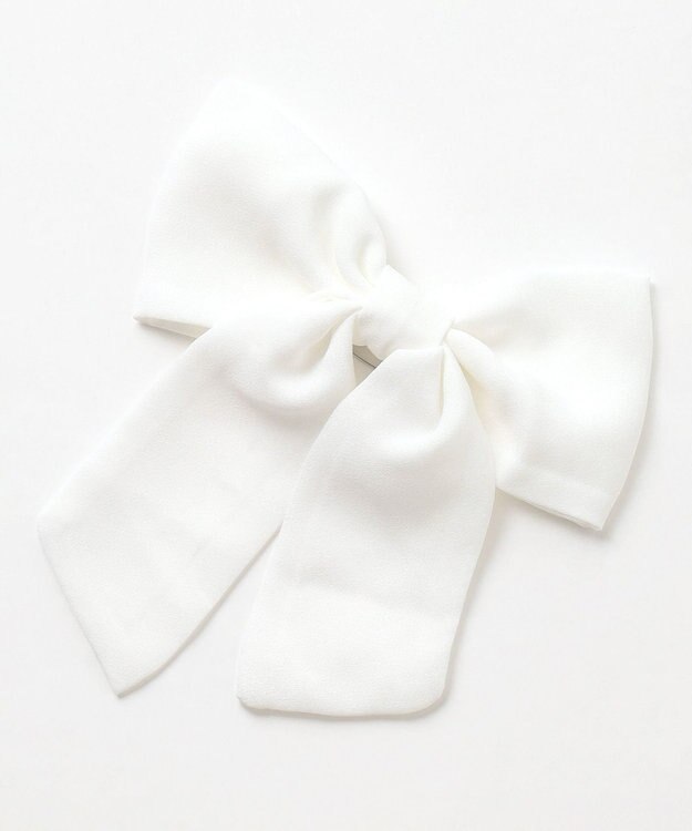 ANY KIDS リボン付きスタンドカラーブラウス ホワイト