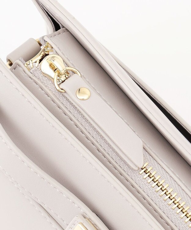 J.PRESS LADIES 【2way・セットアイテム】ノーブルショルダー バッグ ライトグレー系