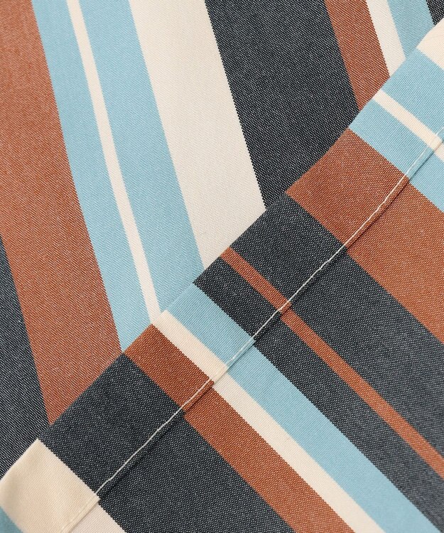 NAVE 【Nave 　洗える】ワイドストライプ ブラウス ネイビー系1