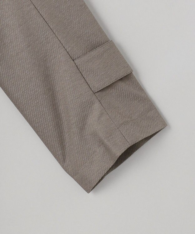 GOTAIRIKU 25年新作/3シーズン対応【防水/軽量/シワになりにくい】メランジカルゼ ステンカラーコート_無地 ベージュ系