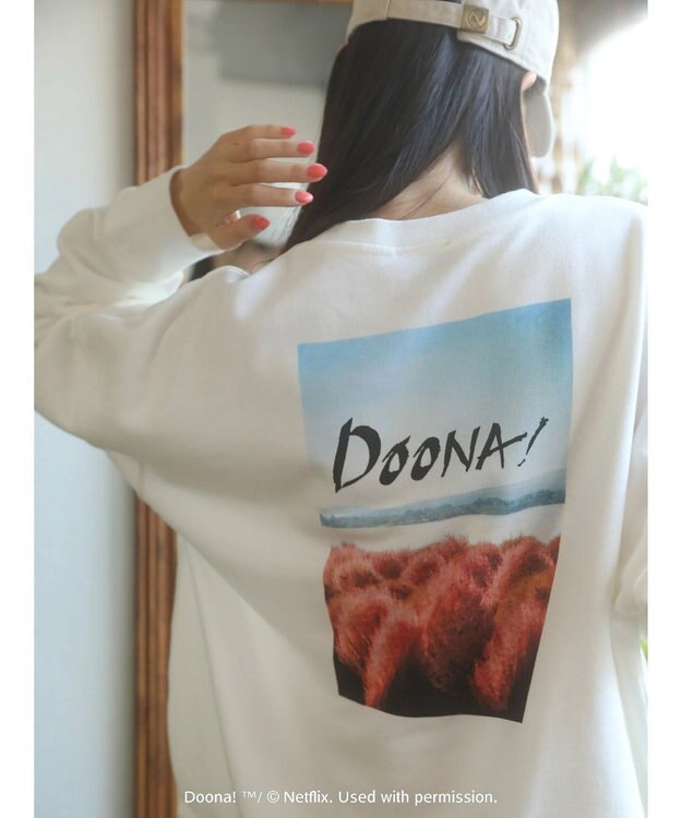 Green Parks ●ＤＯＯＮＡ！　ロゴｐｔルーズスウェット White