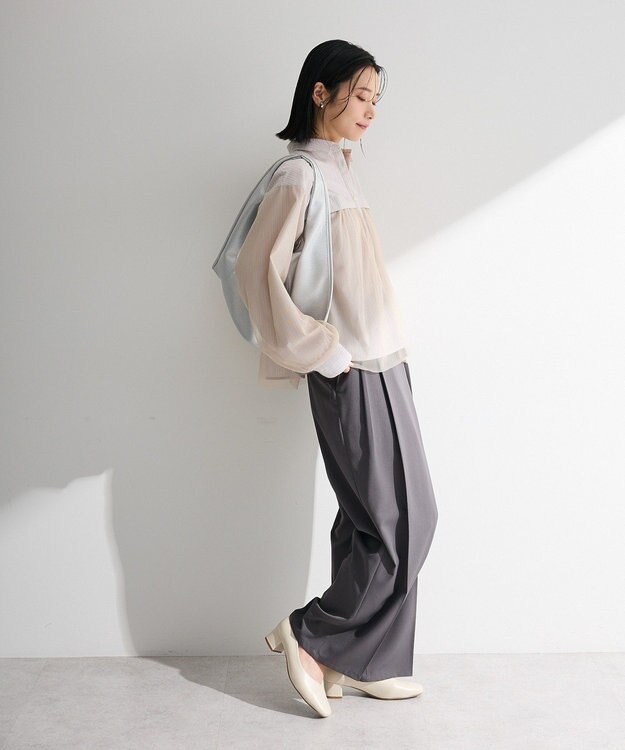 Green Parks イージーケアチュールドッキングシャツ Beige