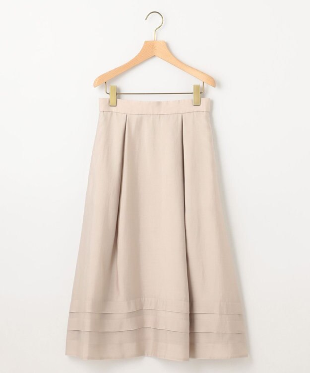 組曲 S ラメオーガンジー スカート サンドベージュ系