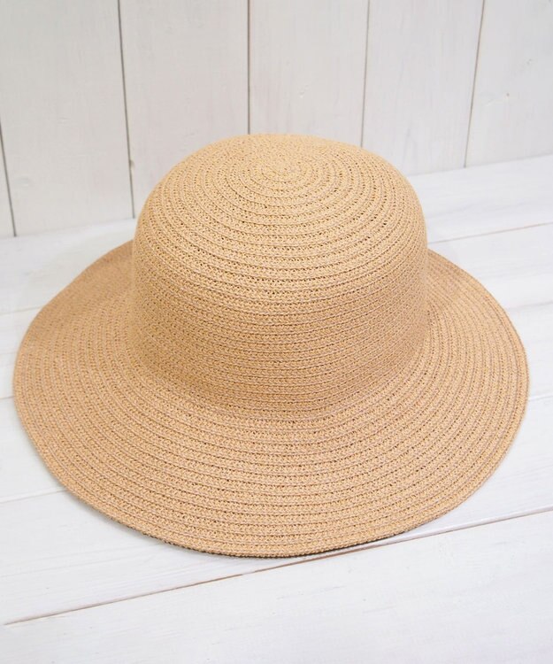 石田製帽 美濃和紙 × コットンブレード ウォッシャブルクロッシェ ハット ベージュ