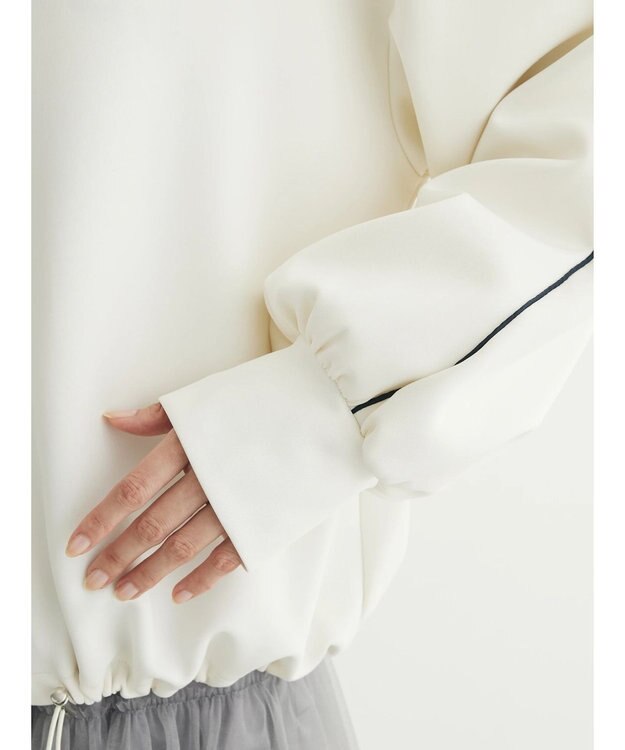 Green Parks トラックジャケット風カットカーディガン Navy