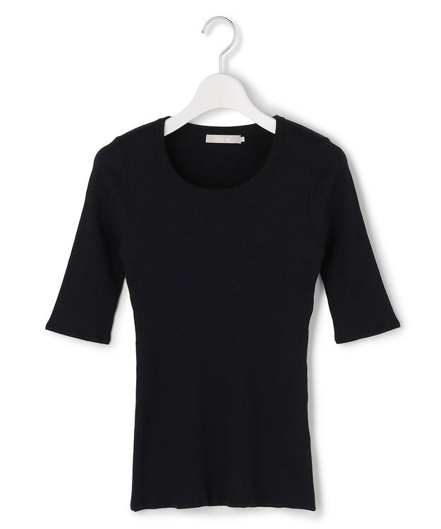 ICB 4×2リブ プルオーバーカットソー ブラック