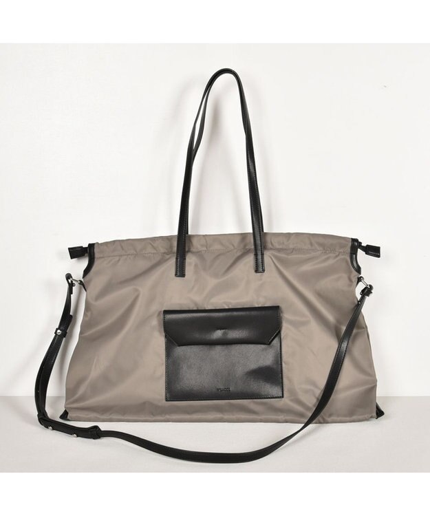Y'SACCS ドローストリング2WAYトート Mサイズ グレージュ