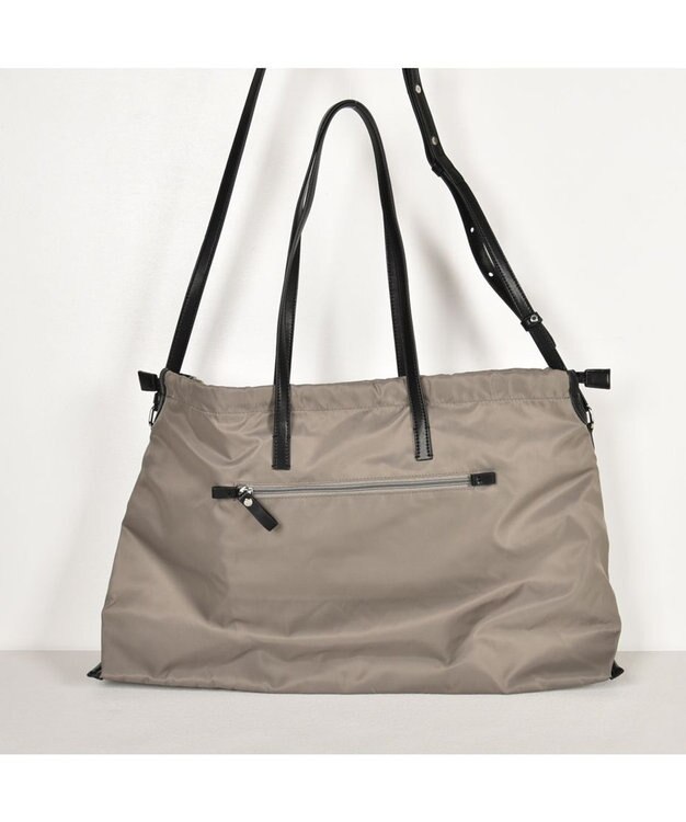 Y'SACCS ドローストリング2WAYトート Mサイズ グレージュ