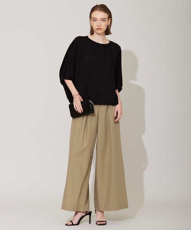 ICB 【洗える】 UnleashLite タックパンツ オリーブ系