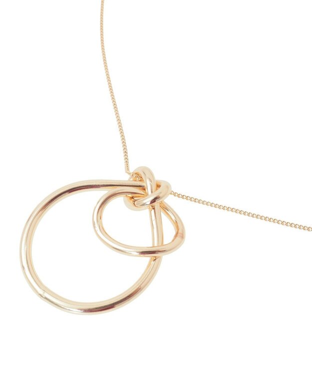 YECCA VECCA ノットフープワントップネックレス Gold
