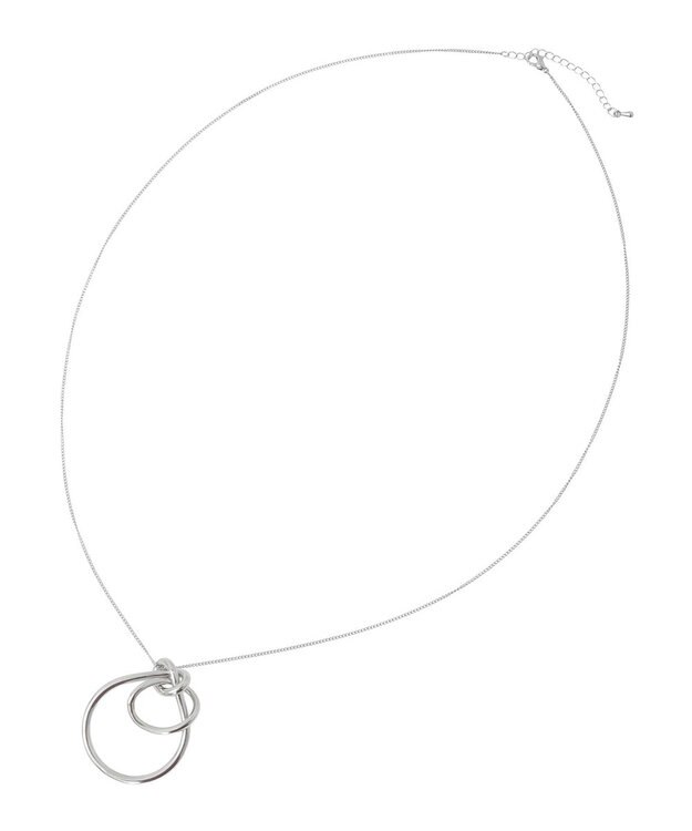 YECCA VECCA ノットフープワントップネックレス Silver